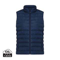 Vue Bodywarmer femme en polyester recyclé Iqoniq Meru de couleur bleu| Krokrodeal
