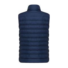 Vue Bodywarmer femme en polyester recyclé Iqoniq Meru de couleur bleu| Krokrodeal
