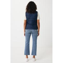 Vue Bodywarmer femme en polyester recyclé Iqoniq Meru de couleur bleu| Krokrodeal