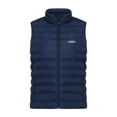 Vue Bodywarmer femme en polyester recyclé Iqoniq Meru de couleur bleu| Krokrodeal