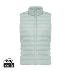 Vue Bodywarmer femme en polyester recyclé Iqoniq Meru de couleur vert| Krokrodeal