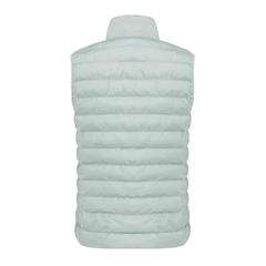 Vue Bodywarmer femme en polyester recyclé Iqoniq Meru de couleur vert| Krokrodeal