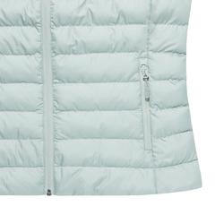 Vue Bodywarmer femme en polyester recyclé Iqoniq Meru de couleur vert| Krokrodeal