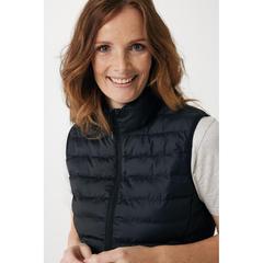 Vue Bodywarmer femme en polyester recyclé Iqoniq Meru de couleur noir| Krokrodeal