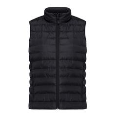 Vue Bodywarmer femme en polyester recyclé Iqoniq Meru de couleur noir| Krokrodeal