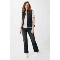 Vue Bodywarmer femme en polyester recyclé Iqoniq Meru de couleur noir| Krokrodeal