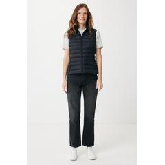 Vue Bodywarmer femme en polyester recyclé Iqoniq Meru de couleur noir| Krokrodeal