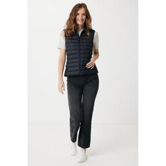Vue Bodywarmer femme en polyester recyclé Iqoniq Meru de couleur noir| Krokrodeal