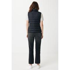 Vue Bodywarmer femme en polyester recyclé Iqoniq Meru de couleur noir| Krokrodeal