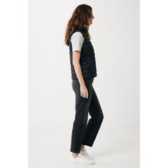 Vue Bodywarmer femme en polyester recyclé Iqoniq Meru de couleur noir| Krokrodeal