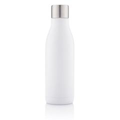 Vue Bouteille isotherme en acier avec stérilisateur UV de couleur blanc| Krokrodeal