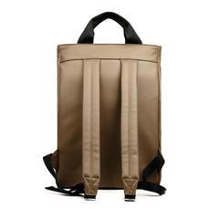 Vue VINGA Sac à dos en PU recyclé RCS Bermond de couleur marron| Krokrodeal