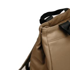 Vue VINGA Sac à dos en PU recyclé RCS Bermond de couleur marron| Krokrodeal