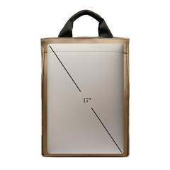 Vue VINGA Sac à dos en PU recyclé RCS Bermond de couleur marron| Krokrodeal
