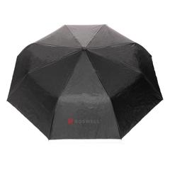 Vue Mini parapluie 21" en rPET 190T bi couleur Impact AWARE™ de couleur gris| Krokrodeal