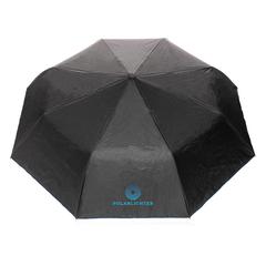 Vue Mini parapluie 21" en rPET 190T bi couleur Impact AWARE™ de couleur bleu| Krokrodeal