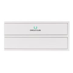 Vue Jeu de mikado/domino en boîte en bois de couleur blanc| Krokrodeal
