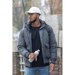 Vue Casquette 6 panneaux en coton recyclé 280gr IMPACT de couleur blanc| Krokrodeal
