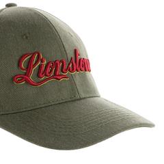 Vue Casquette 6 panneaux en coton recyclé 280gr IMPACT de couleur vert| Krokrodeal