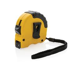 Vue Mètre ruban 5M/19 mm en plastique recyclé RCS de couleur jaune| Krokrodeal