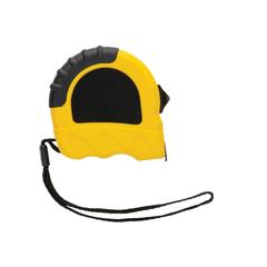 Vue Mètre ruban 5M/19 mm en plastique recyclé RCS de couleur jaune| Krokrodeal