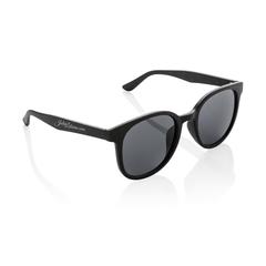 Vue Lunettes de soleil en fibre de paille de couleur noir| Krokrodeal