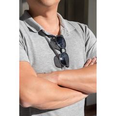 Vue Lunettes de soleil en fibre de paille de couleur noir| Krokrodeal
