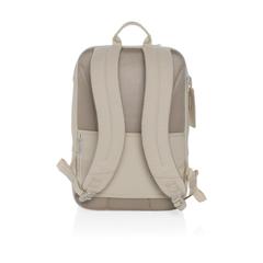 Vue Sac à dos ordinateur 15,6" en rPET AWARE™ Armond de couleur beige| Krokrodeal
