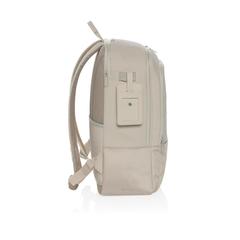 Vue Sac à dos ordinateur 15,6" en rPET AWARE™ Armond de couleur beige| Krokrodeal