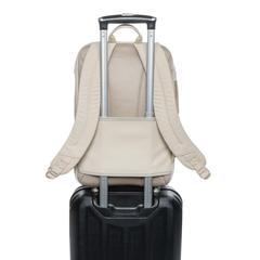 Vue Sac à dos ordinateur 15,6" en rPET AWARE™ Armond de couleur beige| Krokrodeal