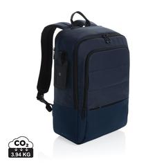 Vue Sac à dos ordinateur 15,6" en rPET AWARE™ Armond de couleur bleu| Krokrodeal