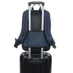 Vue Sac à dos ordinateur 15,6" en rPET AWARE™ Armond de couleur bleu| Krokrodeal
