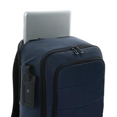 Vue Sac à dos ordinateur 15,6" en rPET AWARE™ Armond de couleur bleu| Krokrodeal