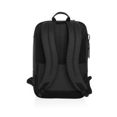 Vue Sac à dos ordinateur 15,6" en rPET AWARE™ Armond de couleur noir| Krokrodeal