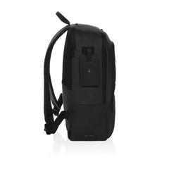 Vue Sac à dos ordinateur 15,6" en rPET AWARE™ Armond de couleur noir| Krokrodeal