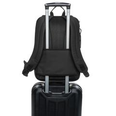 Vue Sac à dos ordinateur 15,6" en rPET AWARE™ Armond de couleur noir| Krokrodeal
