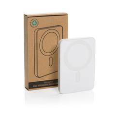 Vue Powerbank magnétique 5000mAh en plastique RCS Magnetix de couleur blanc| Krokrodeal