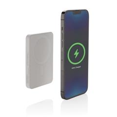Vue Powerbank magnétique 5000mAh en plastique RCS Magnetix de couleur blanc| Krokrodeal