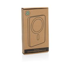 Vue Powerbank magnétique 5000mAh en plastique RCS Magnetix de couleur noir| Krokrodeal