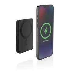 Vue Powerbank magnétique 5000mAh en plastique RCS Magnetix de couleur noir| Krokrodeal