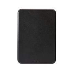 Vue Powerbank magnétique 5000mAh en plastique RCS Magnetix de couleur noir| Krokrodeal