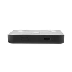 Vue Powerbank magnétique 5000mAh en plastique RCS Magnetix de couleur noir| Krokrodeal
