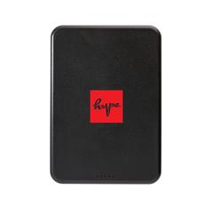 Vue Powerbank magnétique 5000mAh en plastique RCS Magnetix de couleur noir| Krokrodeal