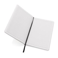 Vue Cahier A5 en kraft recyclé et papier de verre Craftstone de couleur blanc| Krokrodeal