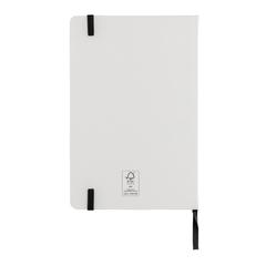 Vue Cahier A5 en kraft recyclé et papier de verre Craftstone de couleur blanc| Krokrodeal