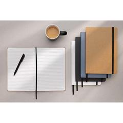 Vue Cahier A5 en kraft recyclé et papier de verre Craftstone de couleur blanc| Krokrodeal
