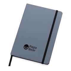 Vue Cahier A5 en kraft recyclé et papier de verre Craftstone de couleur bleu| Krokrodeal
