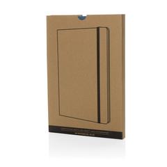 Vue Cahier A5 en kraft recyclé et papier de verre Craftstone de couleur bleu| Krokrodeal