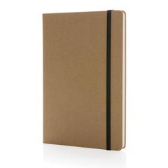 Vue Cahier A5 en kraft recyclé et papier de verre Craftstone de couleur marron| Krokrodeal