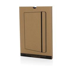 Vue Cahier A5 en kraft recyclé et papier de verre Craftstone de couleur noir| Krokrodeal